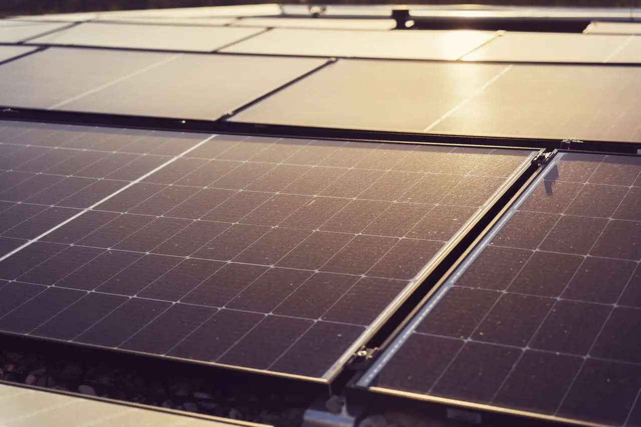 Photovoltaikanlage auf einem Wohnhaus