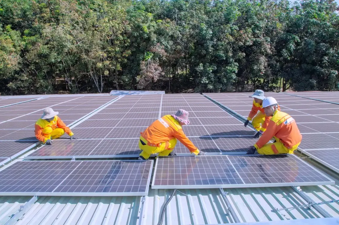 Photovoltaik auf einem Wohnhaus